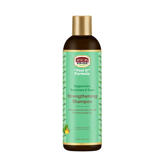 AFRICAN PRIDE |Peppermint, Rosemary & Sage Strengthening Shampoo (12oz)