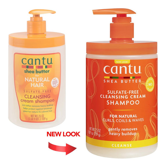 CANTU Natural Hair Sulfate Free Cleansing Cream Shampoo(25oz)