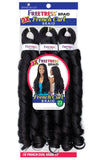 Packaged hair extensions with Freetress branding on a white background