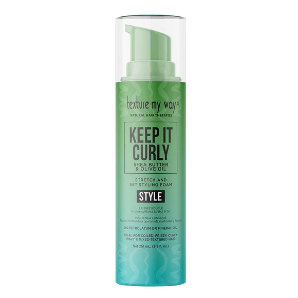 TEXTURE MY WAY Keep It Curly Stretch And Set Styling Foam (8.5oz)