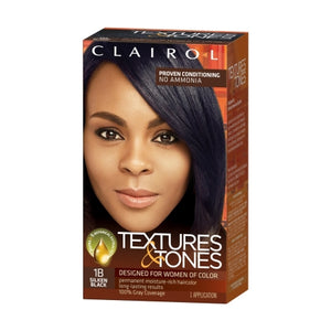 TEXTURES & TONES | Hair Color 1B, SILKEN BLACK