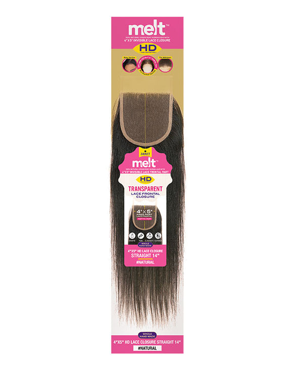 JANET COLLECTION | MELT 4X5 HD LACE CLOSURE STRAIGHT - 18