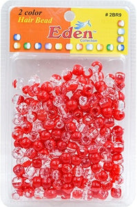 Eden | XLG Blister Med Round Bead-Clear-Red