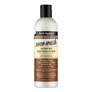 AUNT JACKIE'S |  Coco Wash Coconut Milk Conditioning Cleanser (12oz)