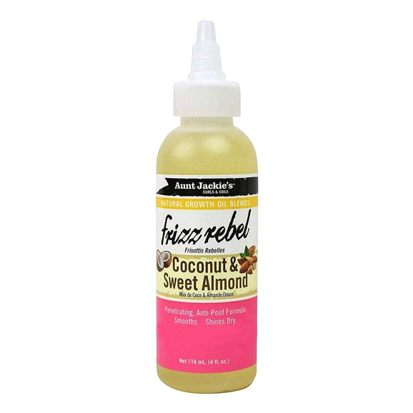 AUNT JACKIE'S Frizz Rebel Coconut Sweet Almond Growth Oil (4oz)