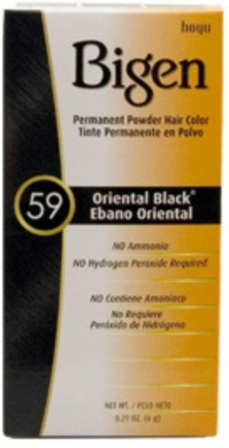 Bigen Permanent Powder Hair Color #59 Oriental Black