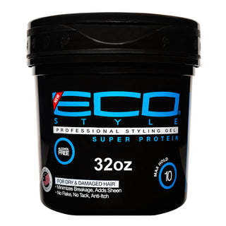 ECO STYLE PROFESSIONAL STYLING GEL | SUPER PROTEIN MAX HOLD 32 OZ