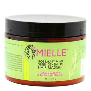 MIELLE ORGANICS |  Rosemary Mint Strengthening Hair Masque (12oz)