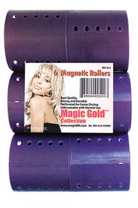 Magnetic Rollers 6pc Purple
