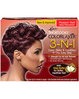 PINK |  Shortlooks Colorlaxer Relaxer Kit - Passion Red