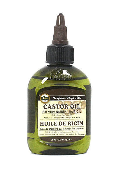 SUNFLOWER | Difeel 99% Natural Blend Premium Hair Oil (2.5oz) - Castor Oil