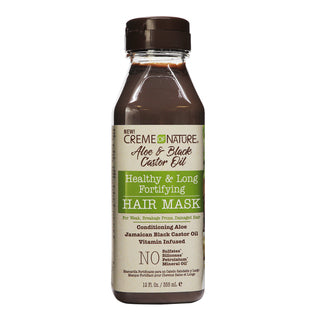 CREME OF NATURE |  Aloe & Black Castor Oil Healthy & Long Fortifying Hair Mask (12oz)