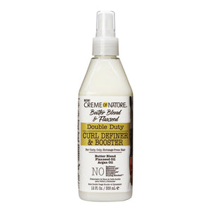 CREME OF NATURE | Butter Blend & Flaxseed Double Duty Curl Definer & Booster (12oz)